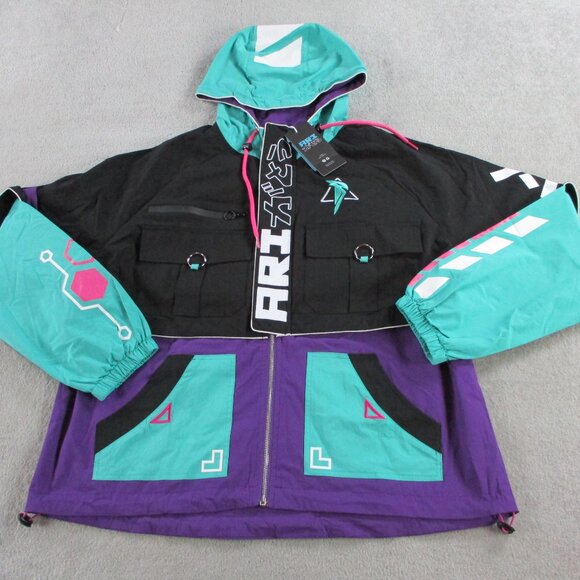 Ari Gatou Techwear Jacket Multicolor Adult Medium Colorblock Streetwear NWT NEW - Picture 2 of 10